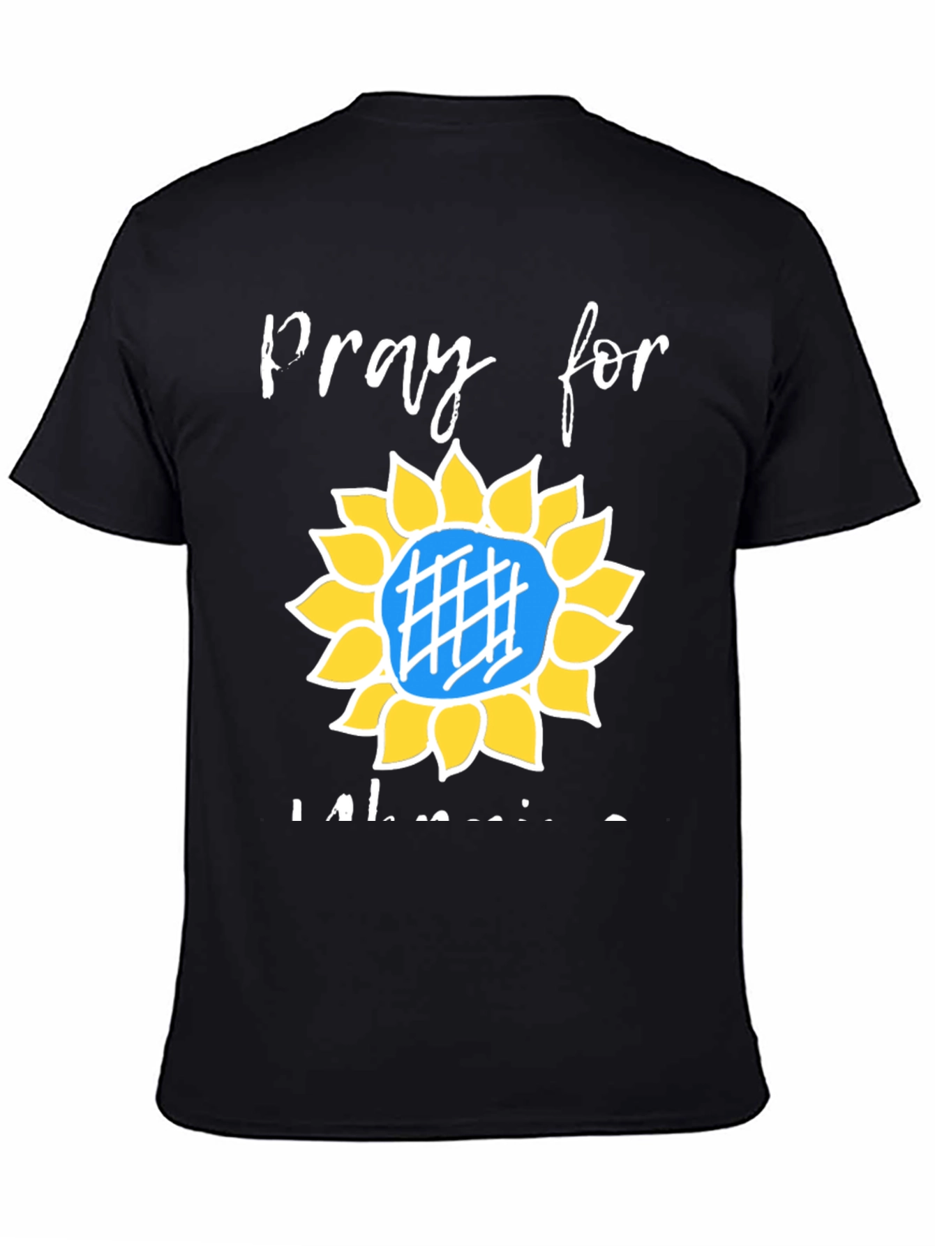 Pray for Ukraine Sunflower Graphic Tee