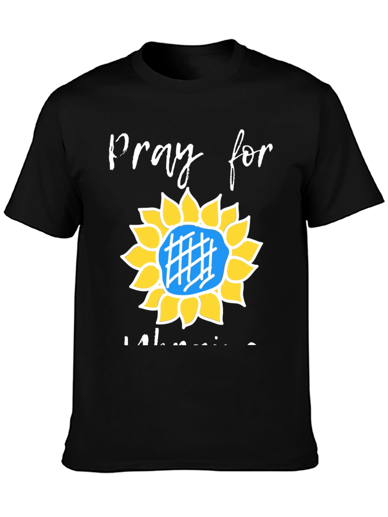 Pray for Ukraine Sunflower Graphic Tee