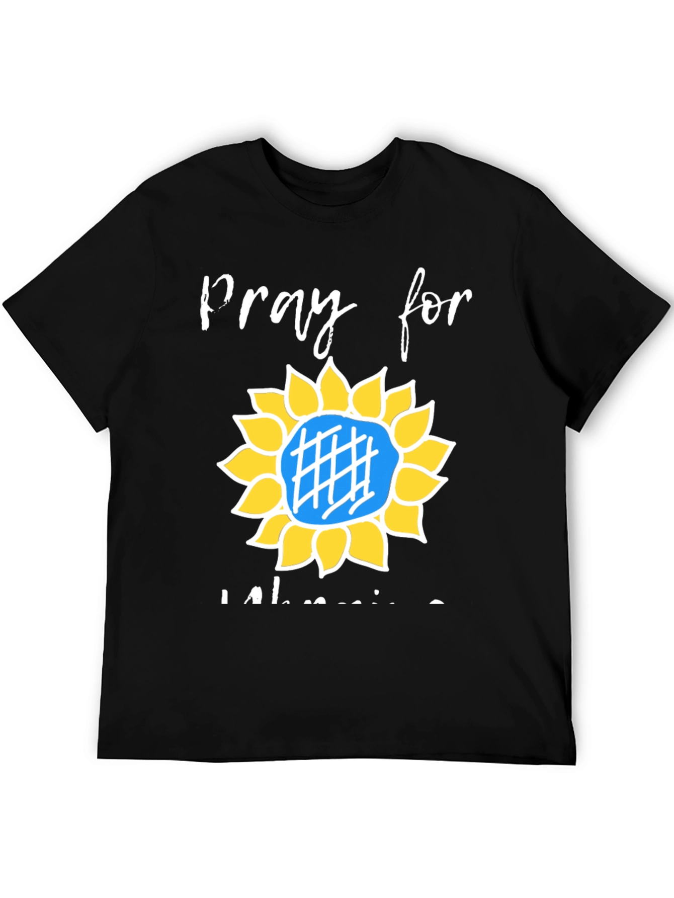 Pray for Ukraine Sunflower Graphic Tee