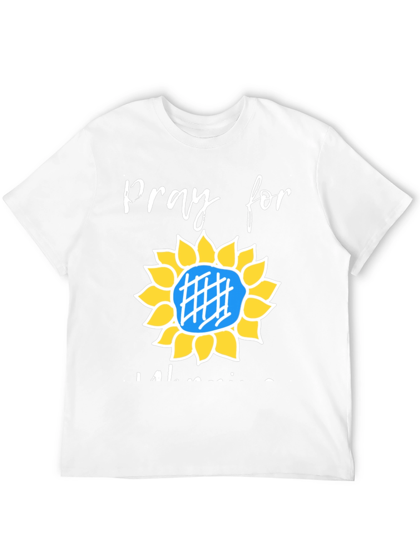 Pray for Ukraine Sunflower Graphic Tee