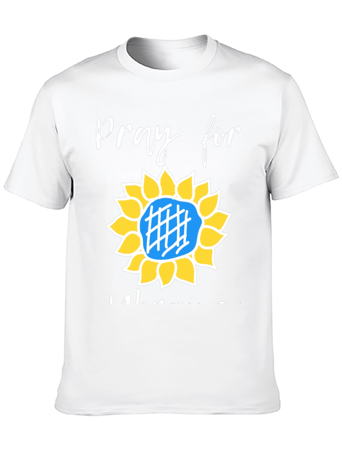 Pray for Ukraine Sunflower Graphic Tee