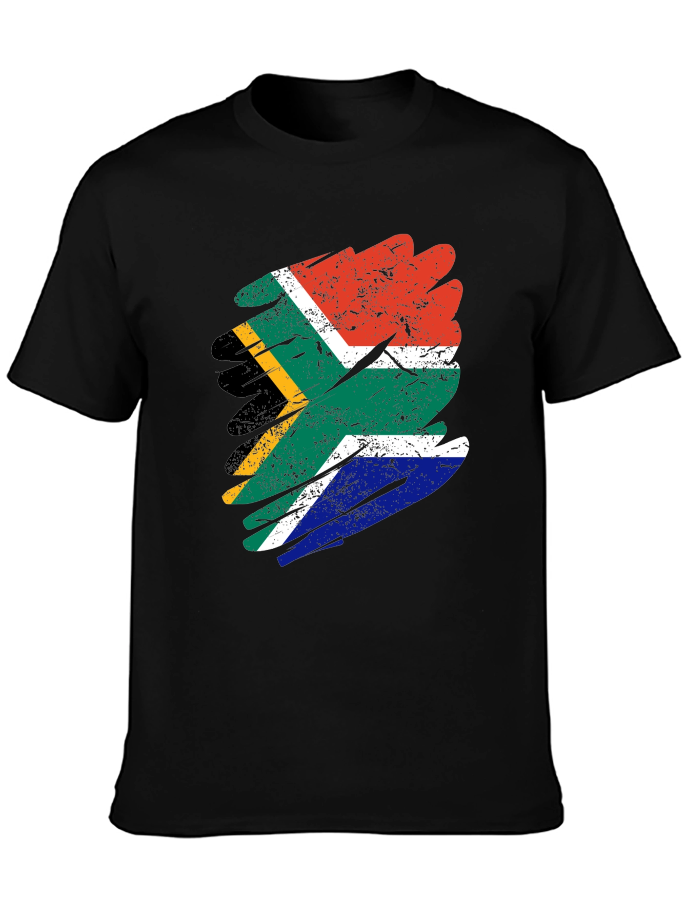 South African Flag T-Shirt - Distressed Design
