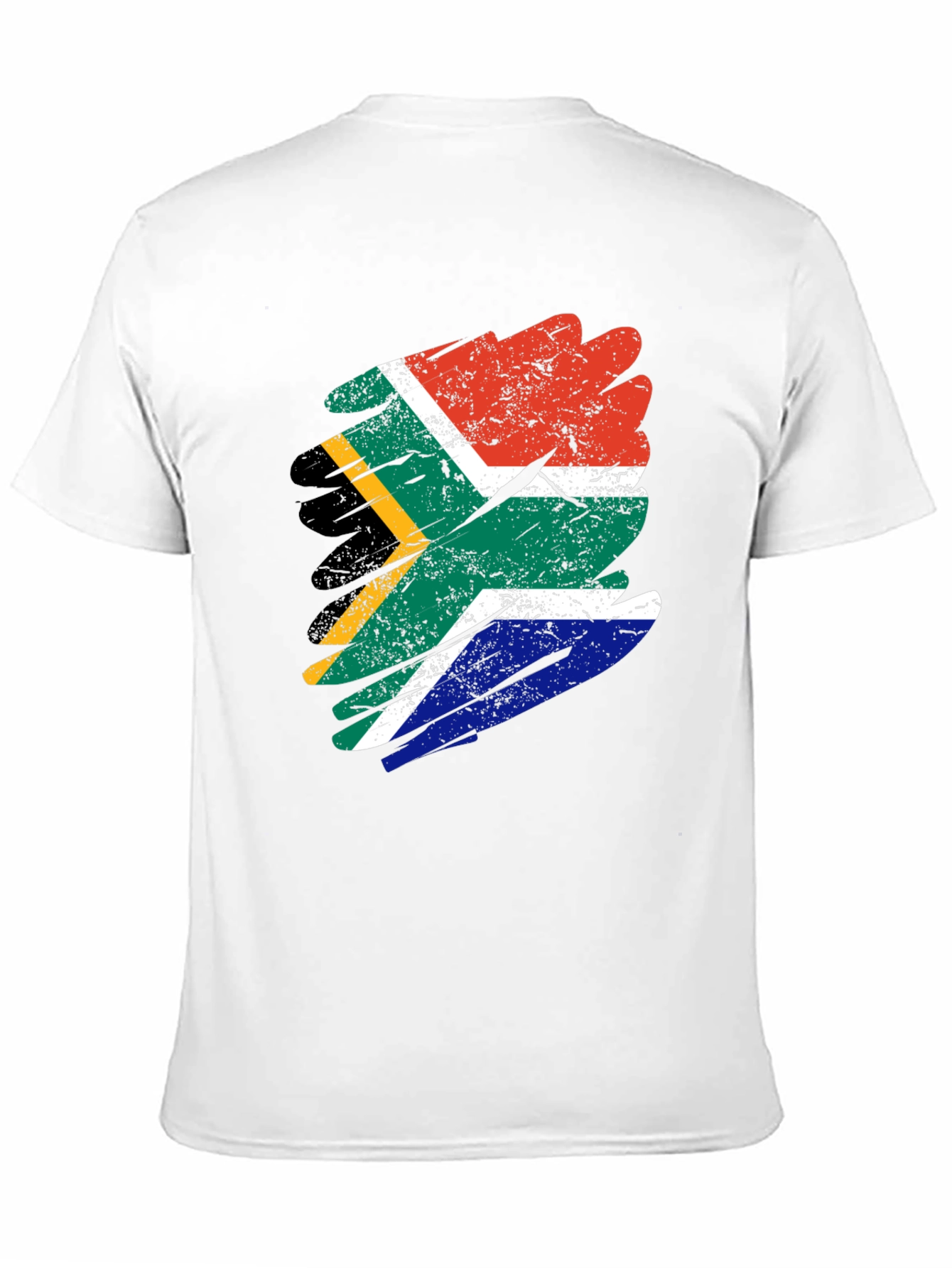 South African Flag T-Shirt - Distressed Design