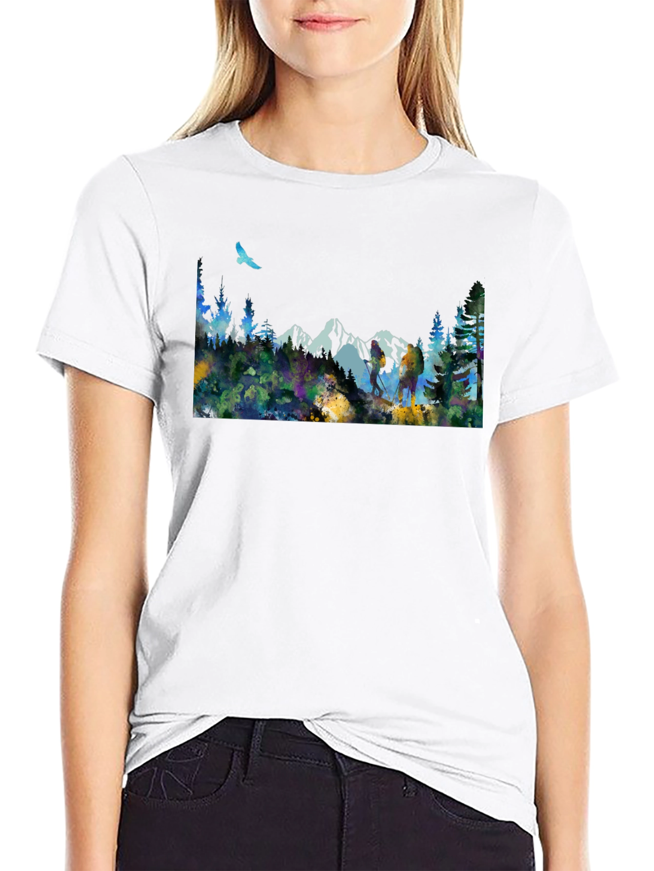 Mountain Scene Graphic Tee