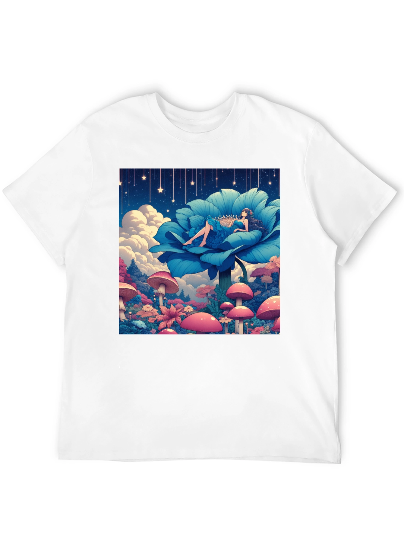 Fantasy Flower Girl Graphic Tee
