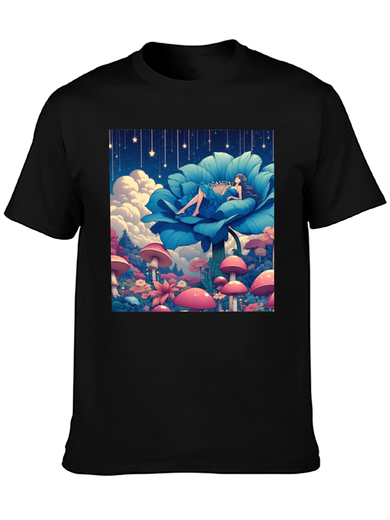 Fantasy Flower Girl Graphic Tee
