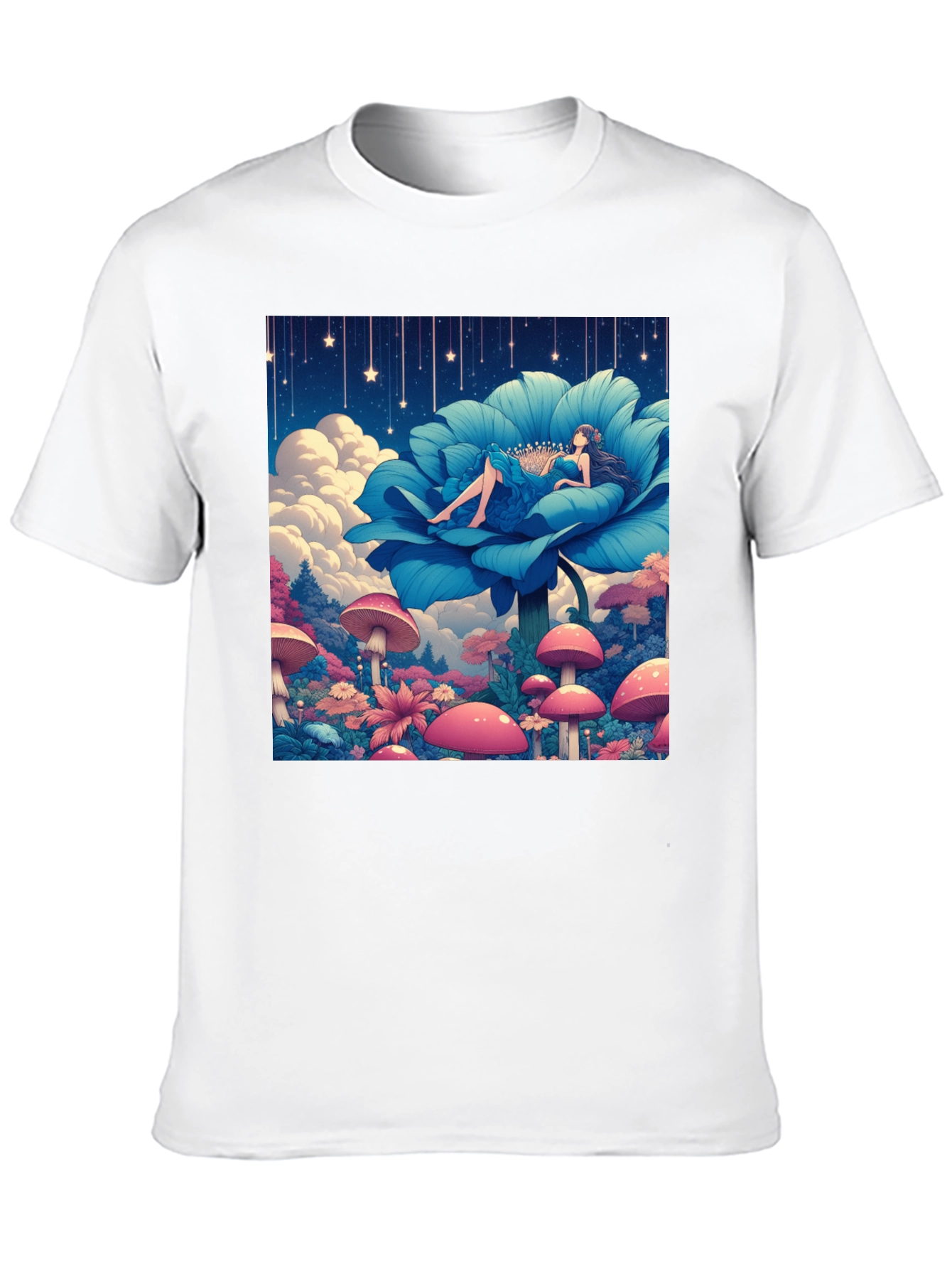 Fantasy Flower Girl Graphic Tee