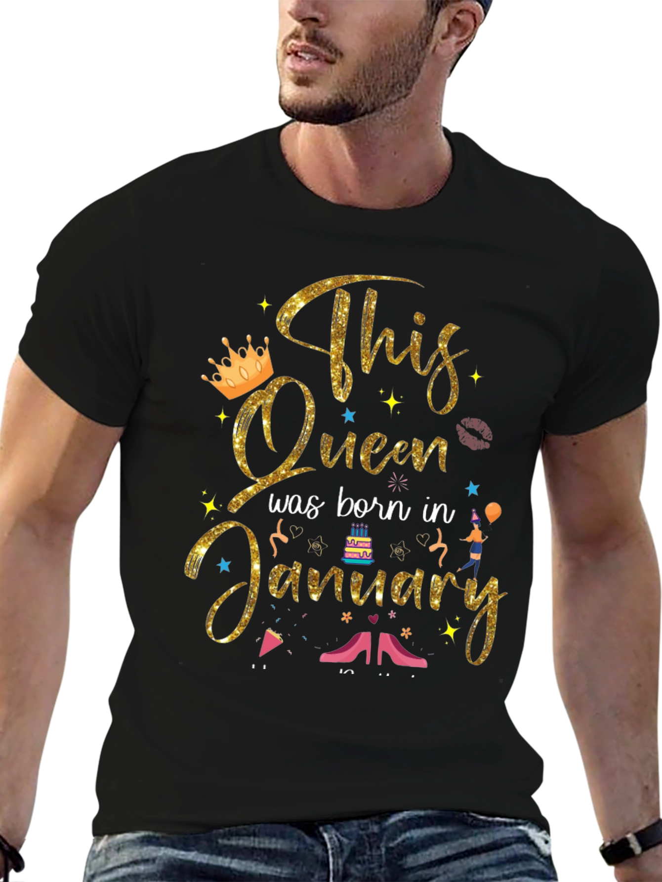 Birthday Queen January T-Shirt