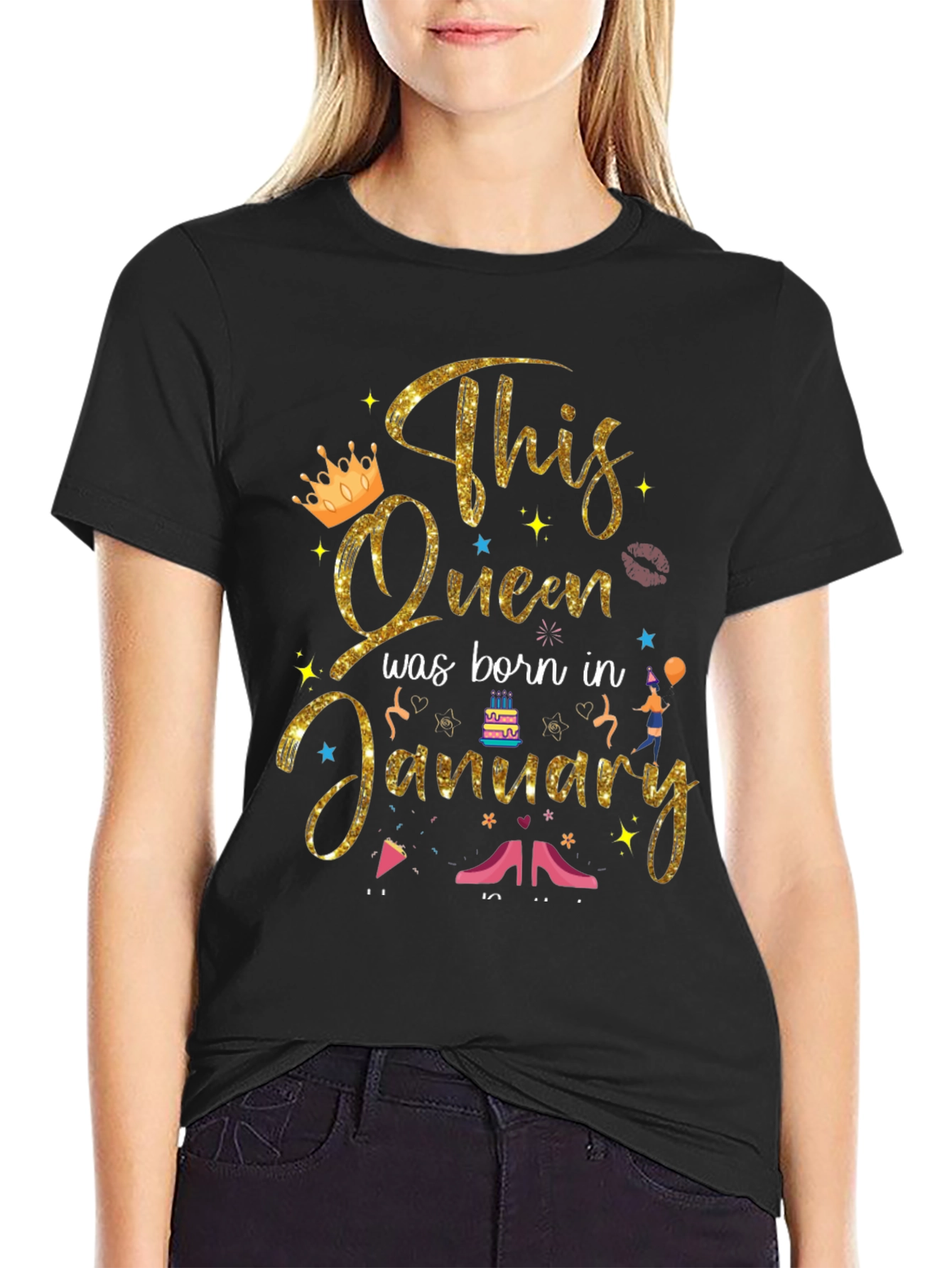 Birthday Queen January T-Shirt