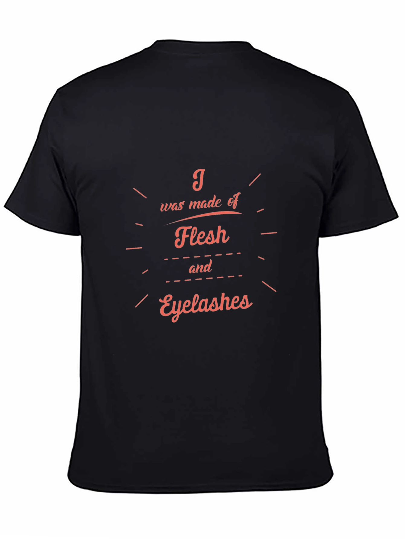 Flesh & Eyelashes Graphic Black T-Shirt