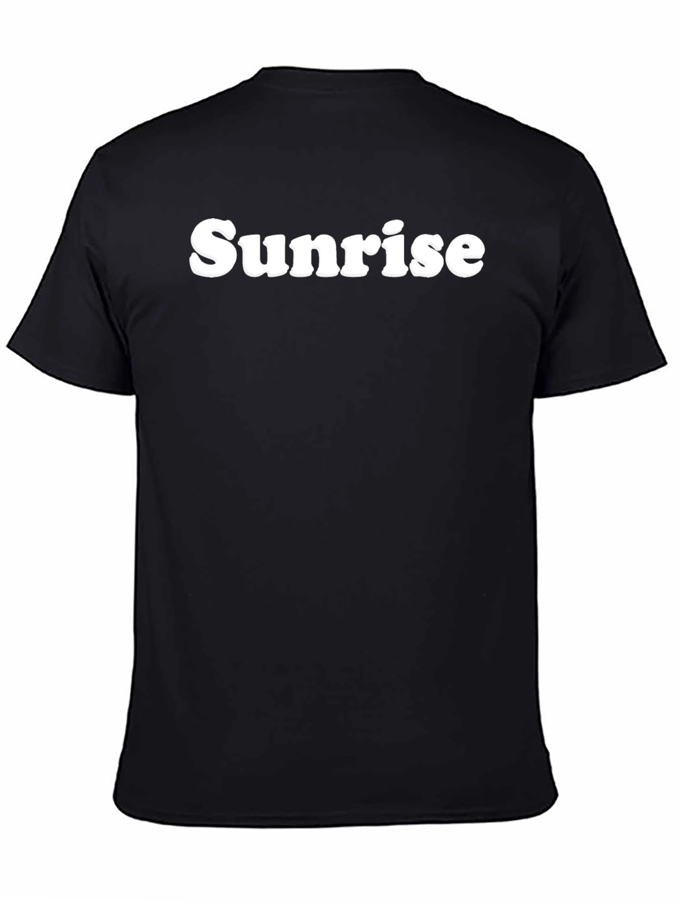 Sunrise Graphic Tee - Classic Black Cotton T-Shirt