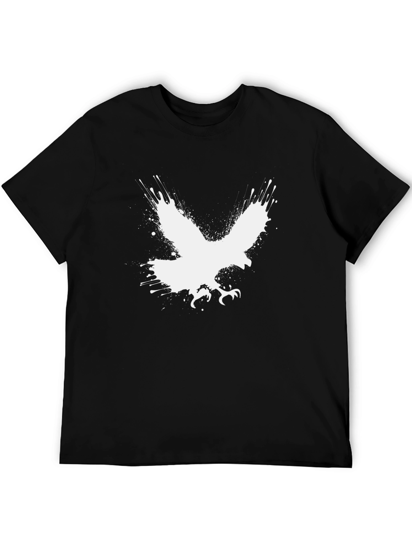 Eagle Splash Graphic Tee - Mens Black T-Shirt