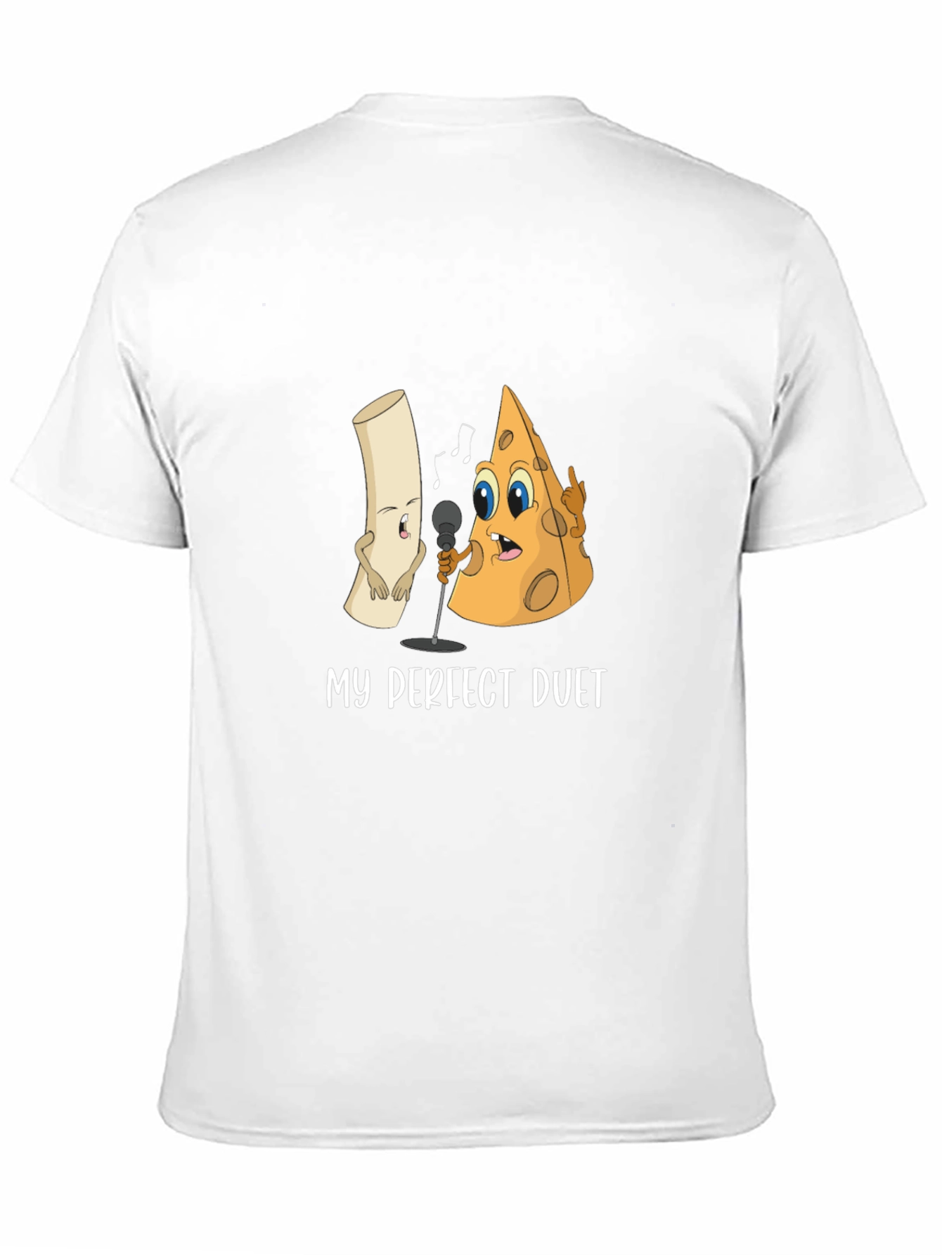 My Perfect Duet T-Shirt: Cheese and Macaroni Cartoon Tee