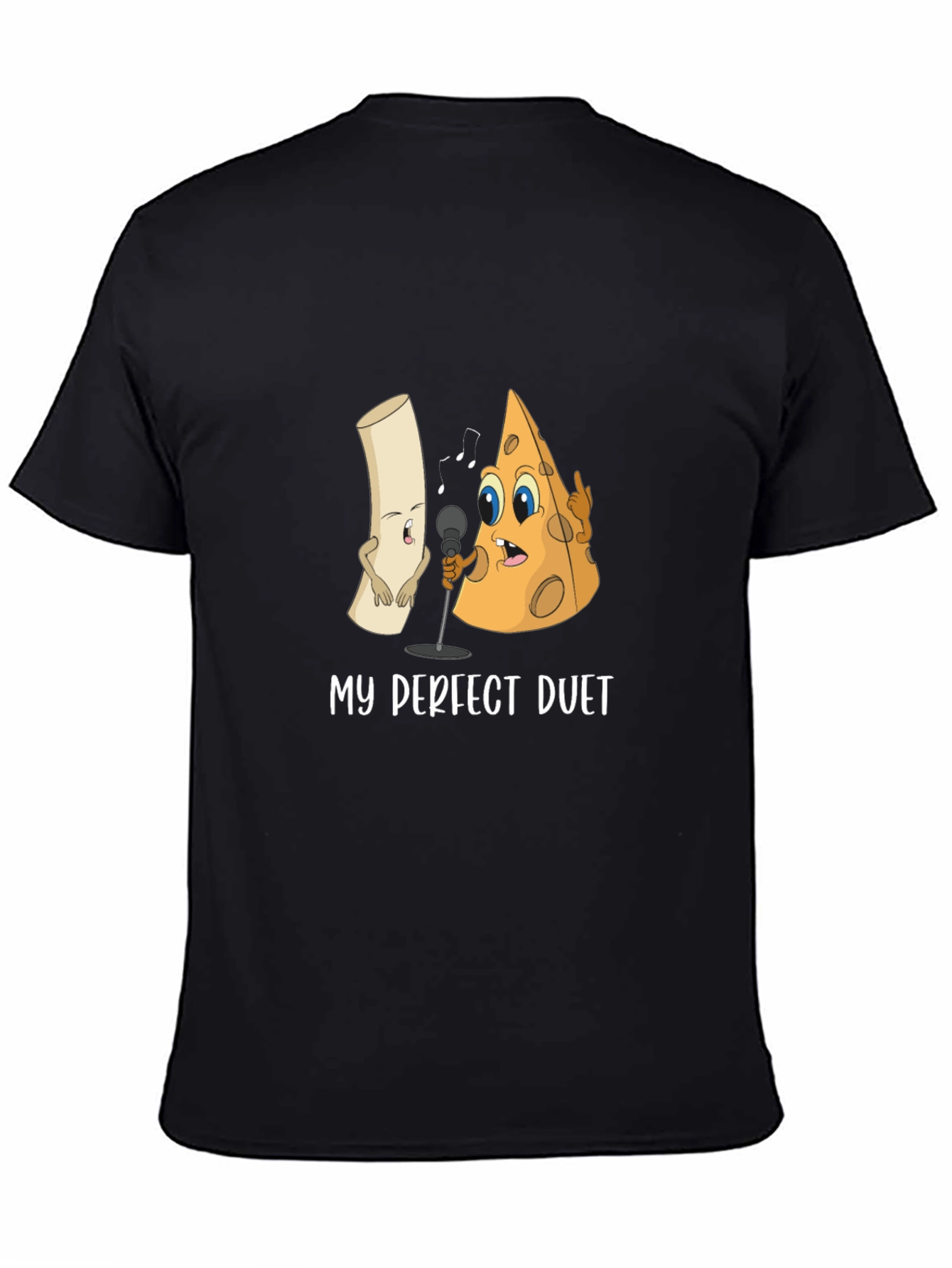 My Perfect Duet T-Shirt: Cheese and Macaroni Cartoon Tee