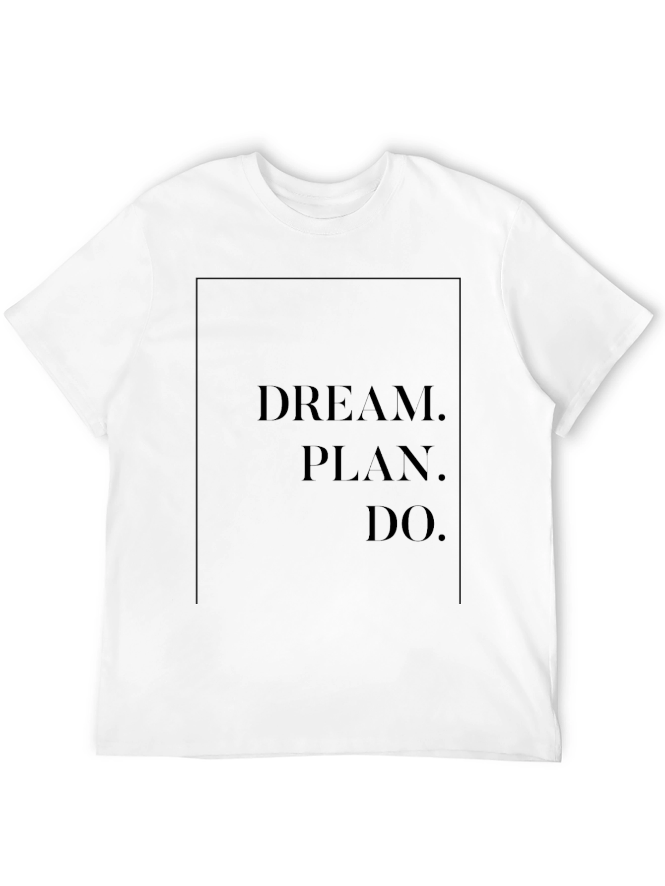 Dream Plan Do Black Graphic Tee
