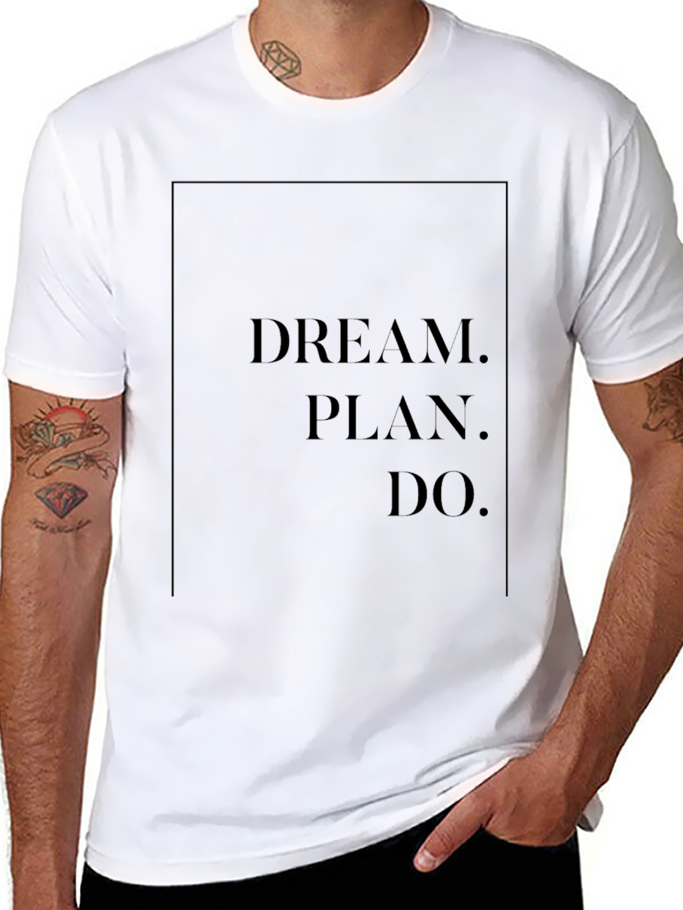 Dream Plan Do Black Graphic Tee