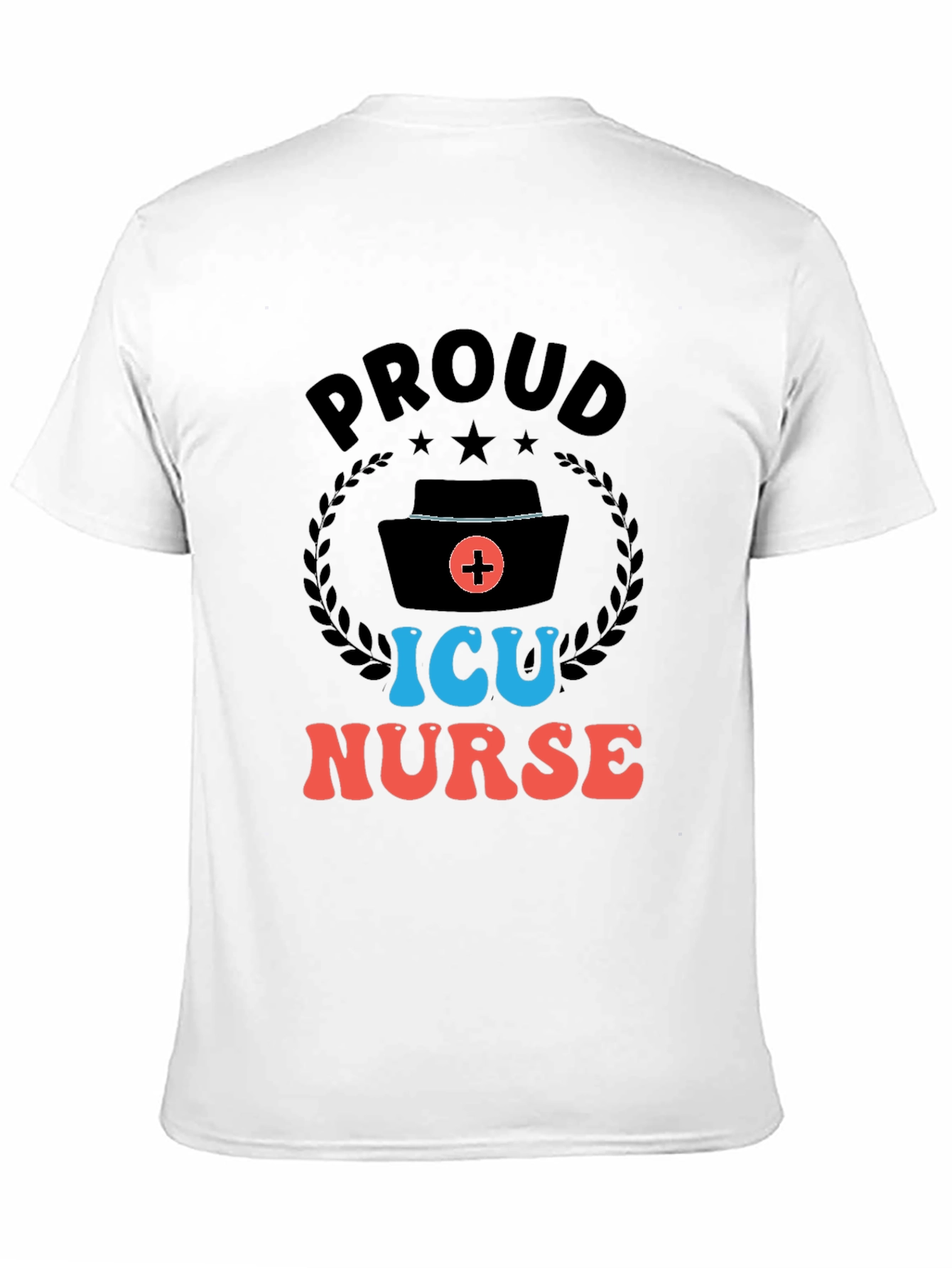 Proud ICU Nurse Graphic T-Shirt