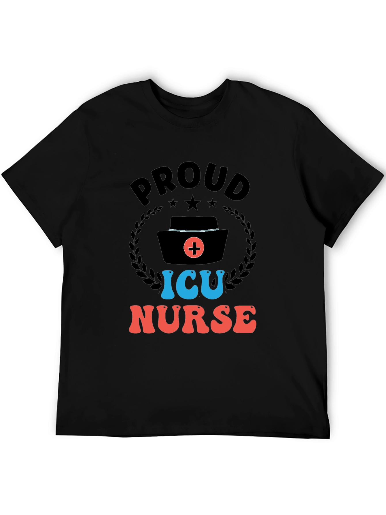 Proud ICU Nurse Graphic T-Shirt