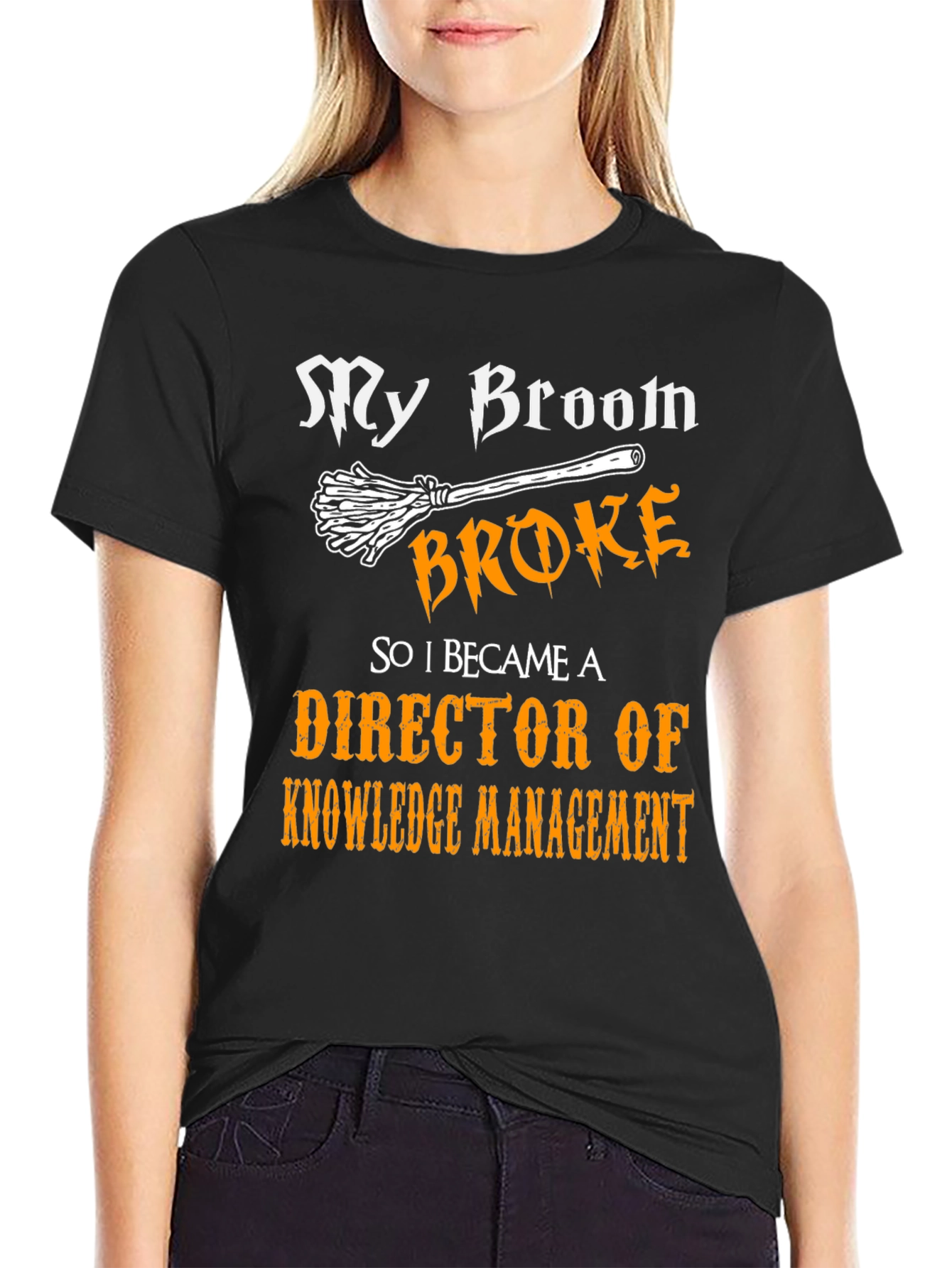 Broom Broke Director of Knowledge Management T-Shirt