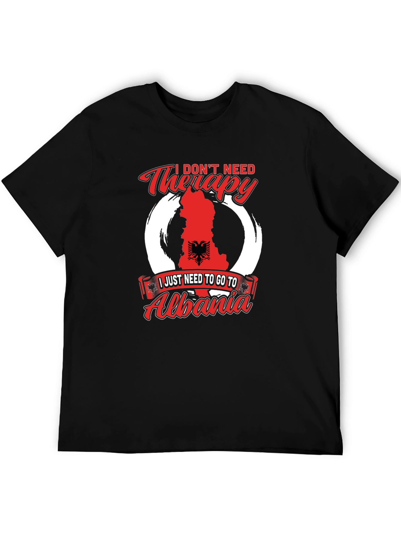 Albania Therapy T-Shirt - Novelty Graphic Tee