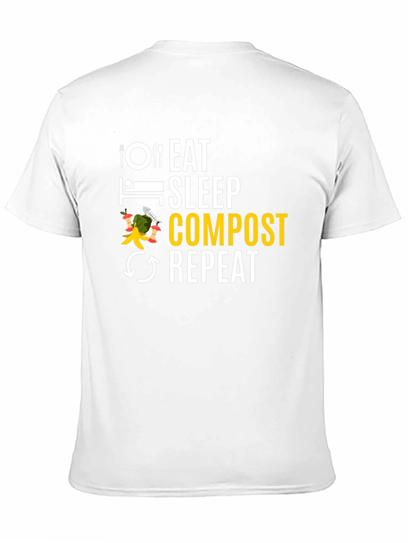 Eat Sleep Compost Repeat Black T-Shirt