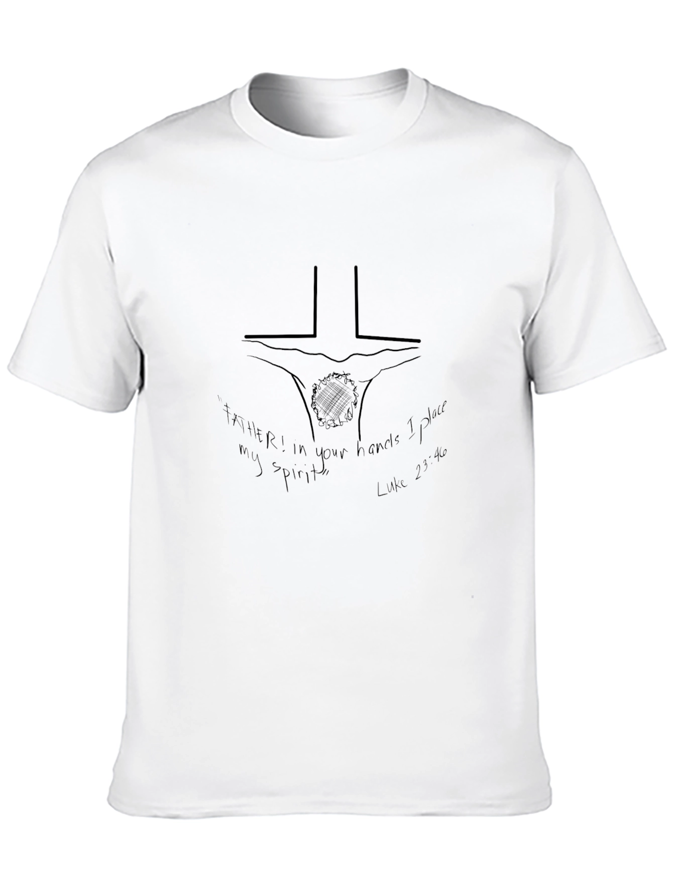 Faith-Inspired Graphic Tee - Luke 23:46