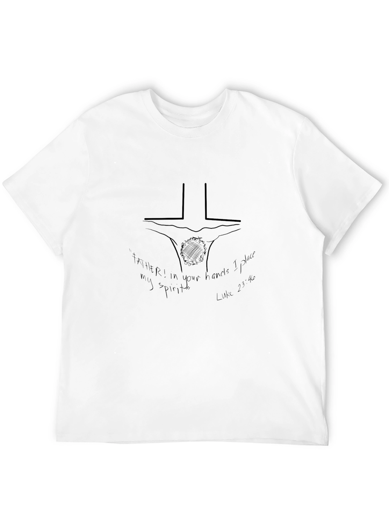 Faith-Inspired Graphic Tee - Luke 23:46