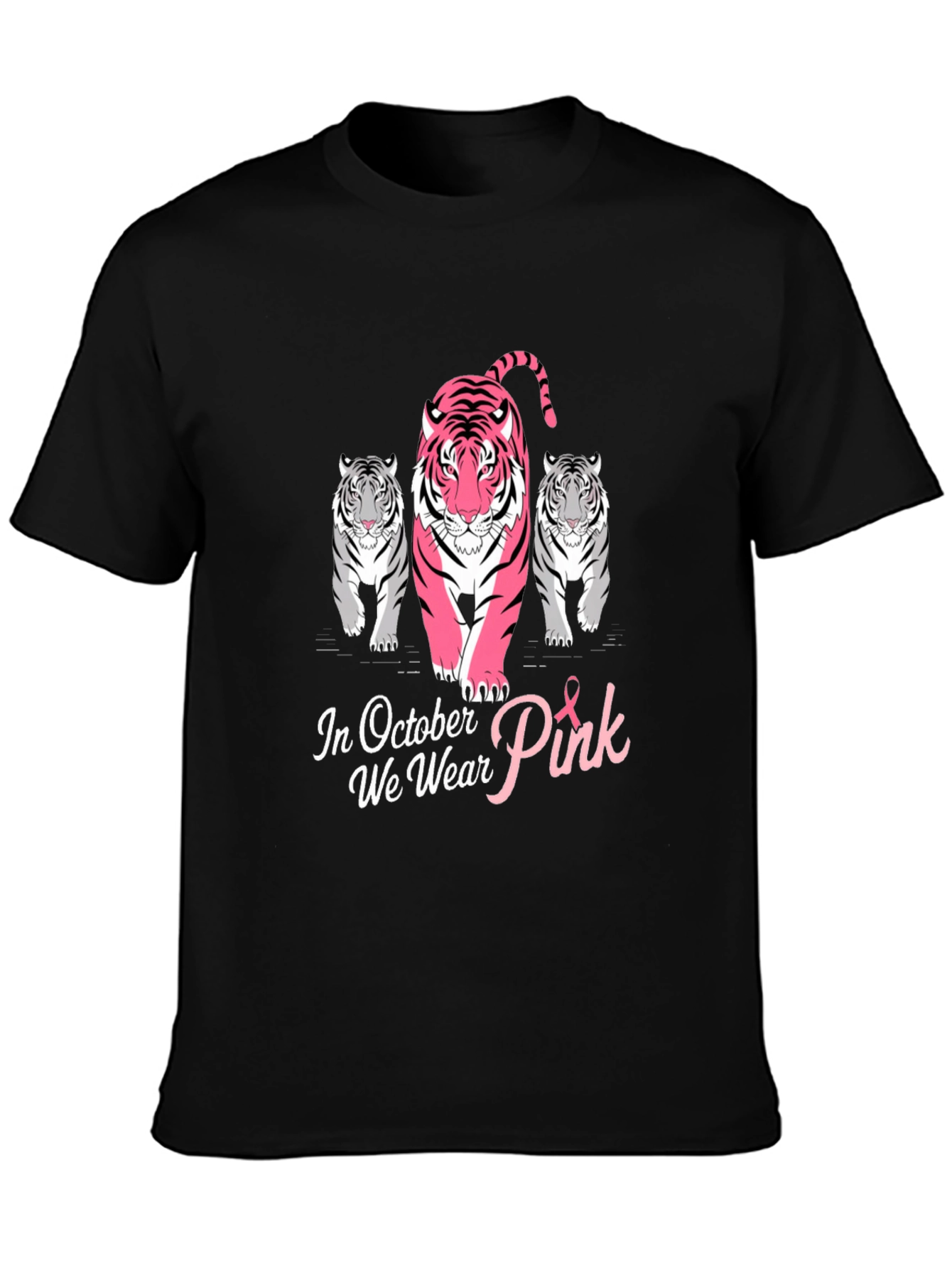 October We Wear Pink Tiger T-Shirt