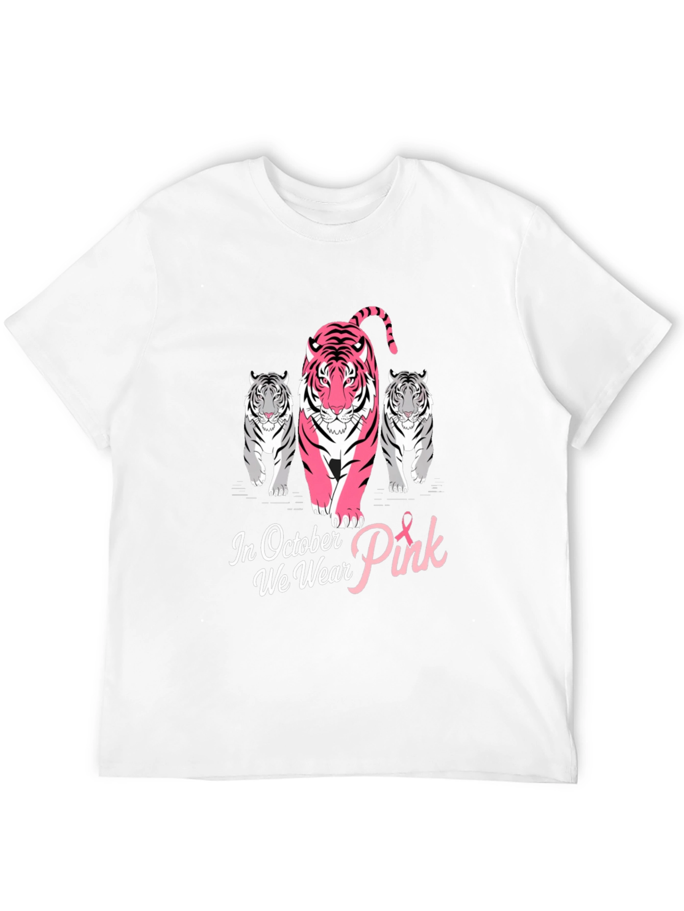 October We Wear Pink Tiger T-Shirt