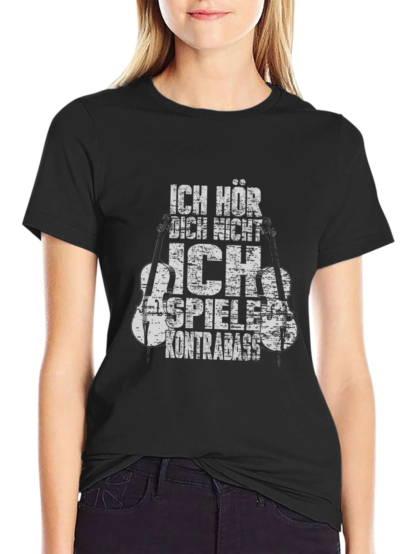 Ich Höre Nicht Double Bass T-Shirt