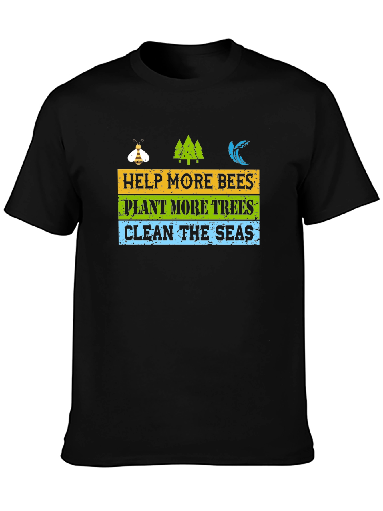 Eco-Friendly Graphic T-Shirt: Help Bees Plant Trees