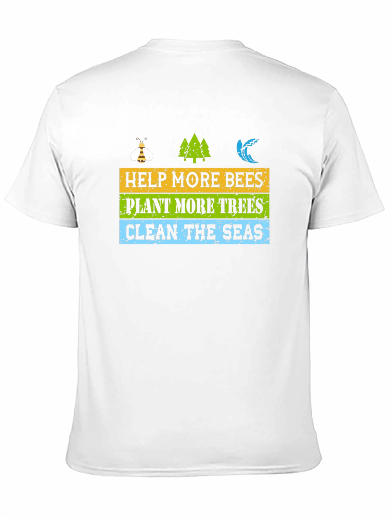 Eco-Friendly Graphic T-Shirt: Help Bees Plant Trees