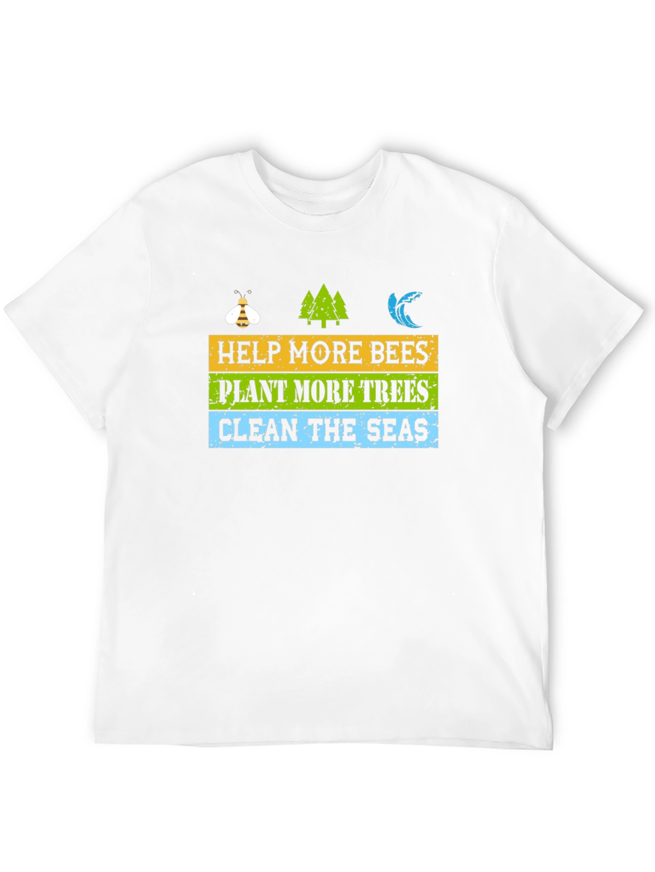 Eco-Friendly Graphic T-Shirt: Help Bees Plant Trees