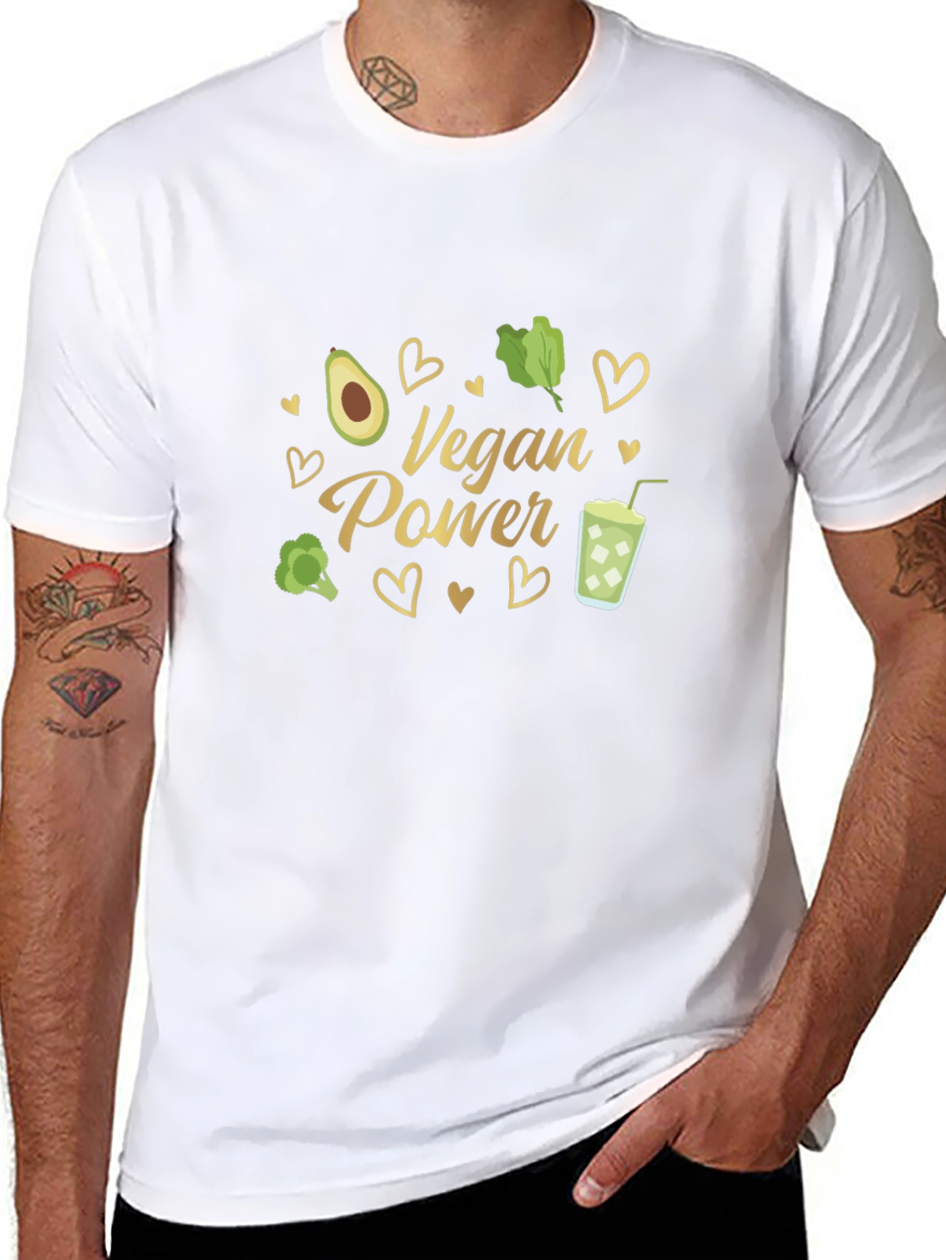 Vegan Power Graphic T-Shirt