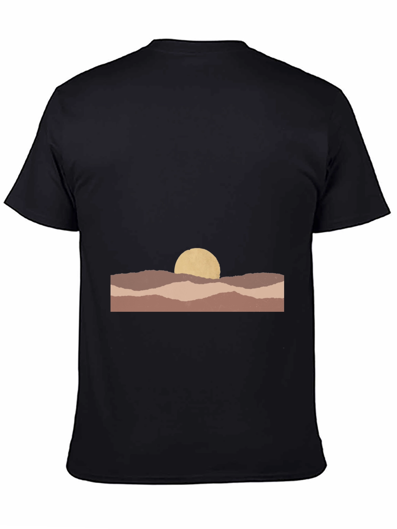 Abstract Desert Sunset Graphic Tee - Unisex Casual Shirt