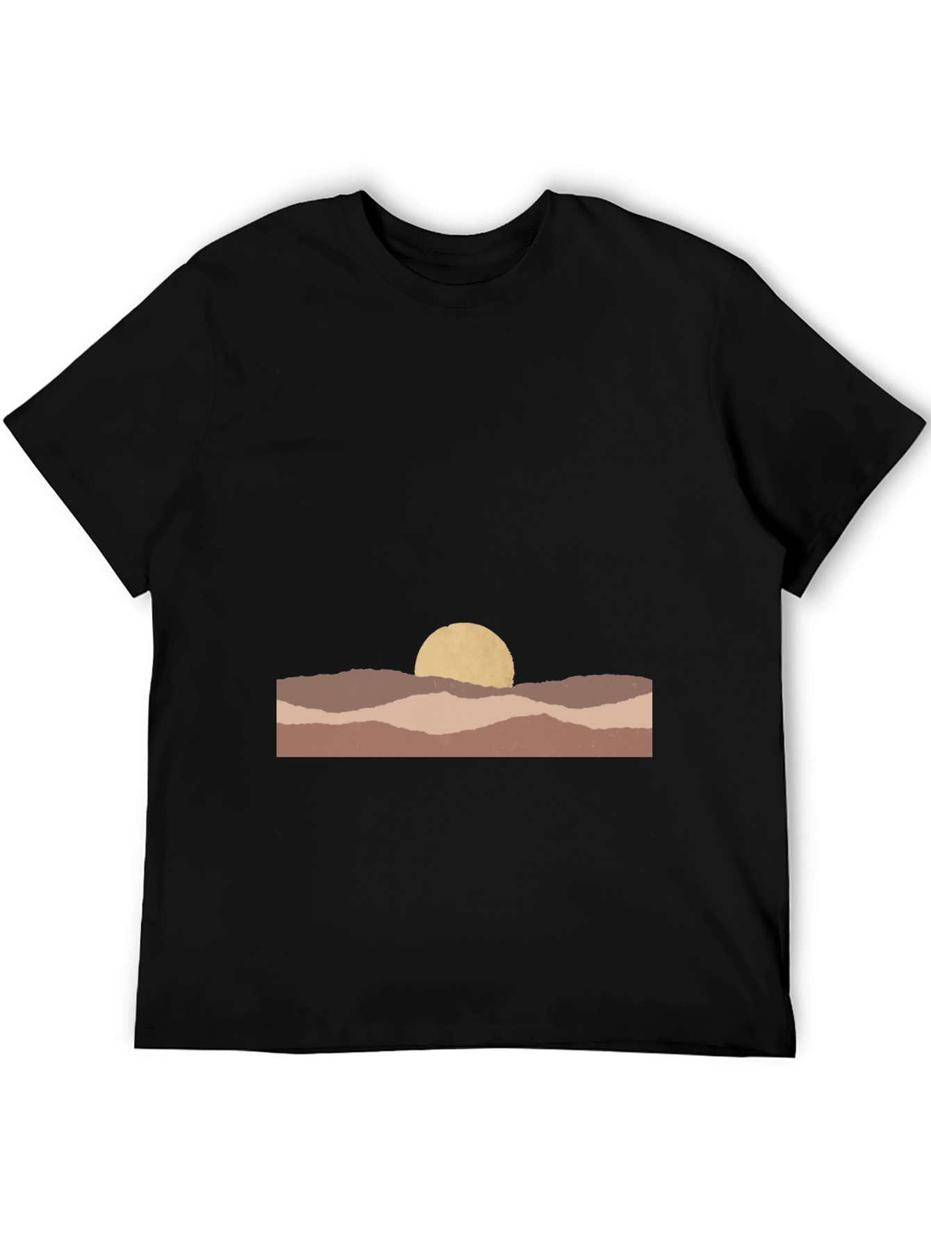 Abstract Desert Sunset Graphic Tee - Unisex Casual Shirt