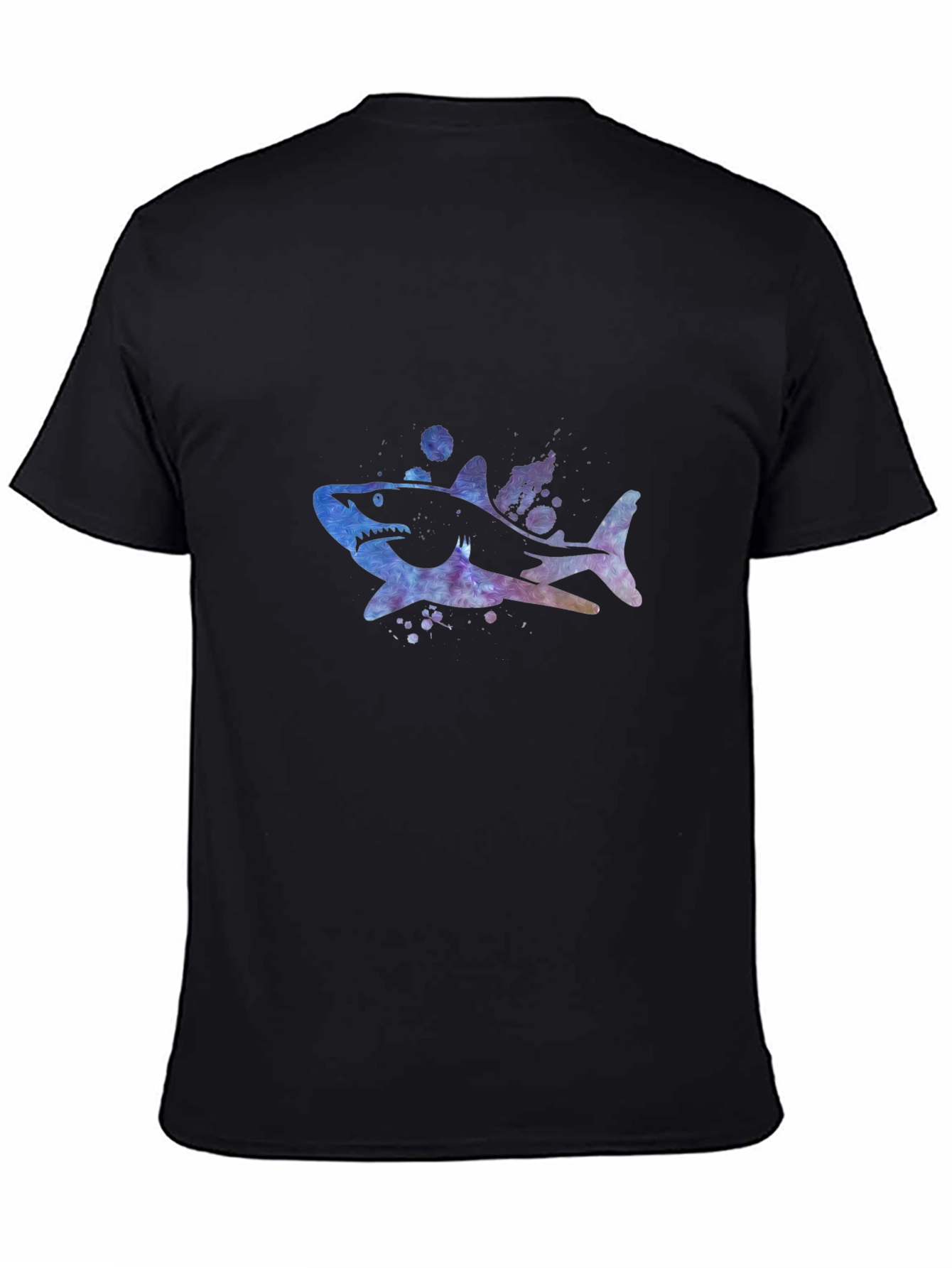Galaxy Shark Graphic Tee - Mens Black T-Shirt