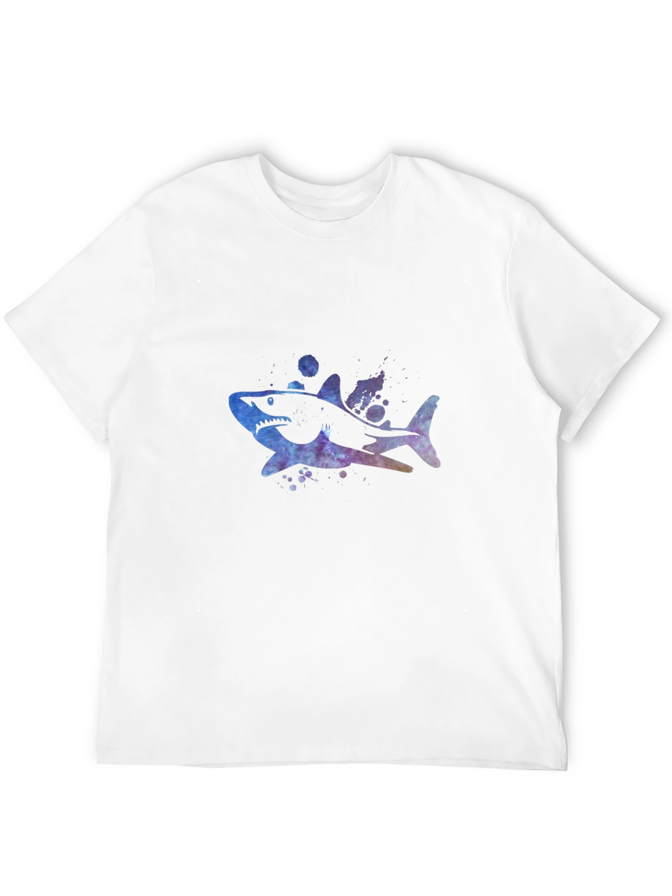 Galaxy Shark Graphic Tee - Mens Black T-Shirt