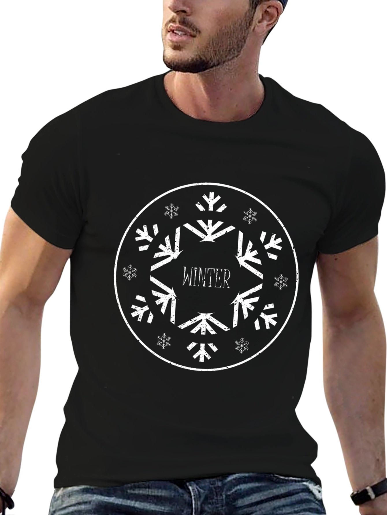 Winter Snowflake Graphic T-Shirt