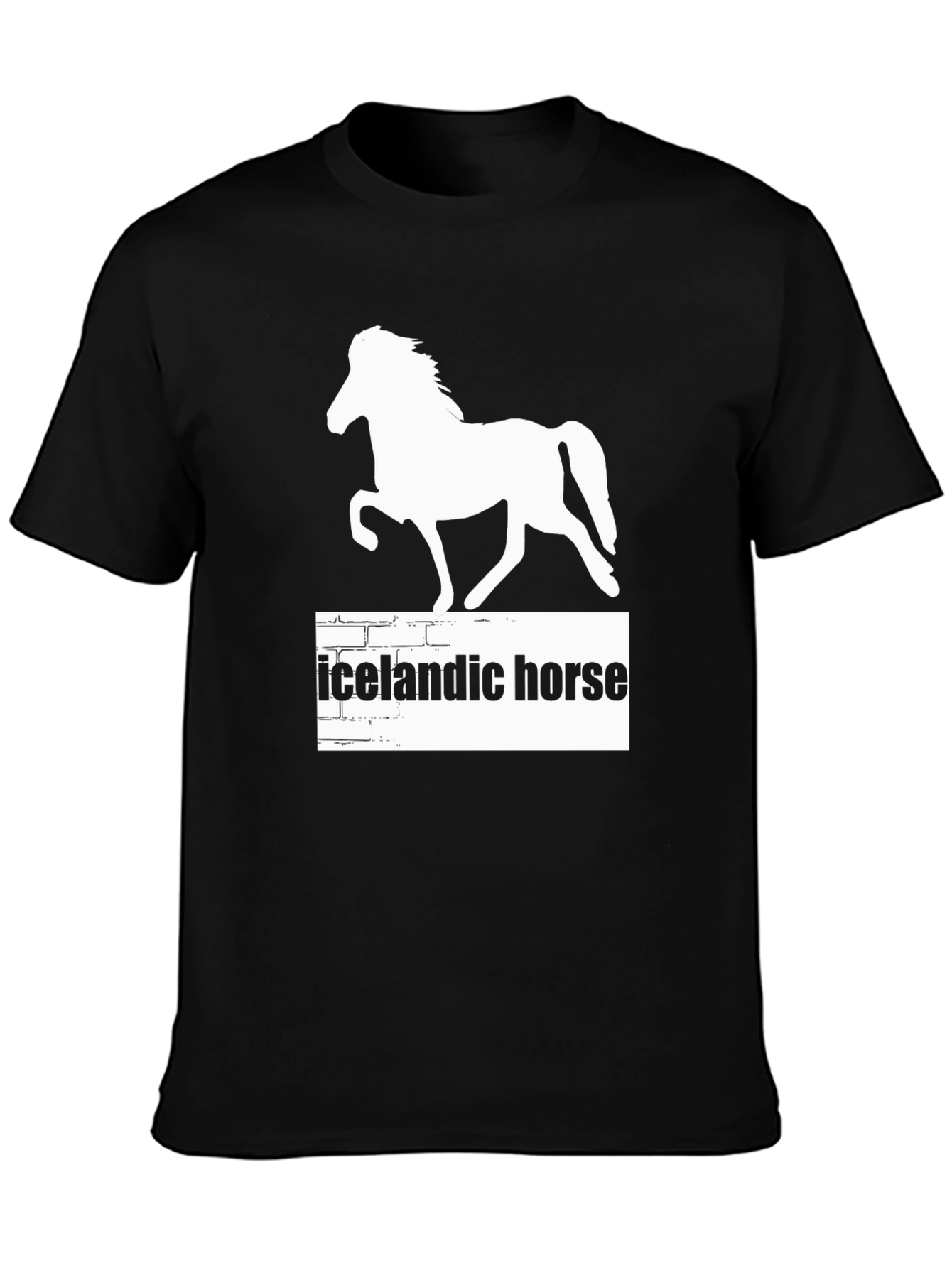 Icelandic Horse T-Shirt - Black Graphic Tee