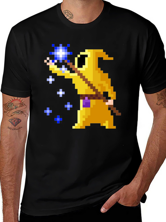 8-Bit Wizard Black T-Shirt