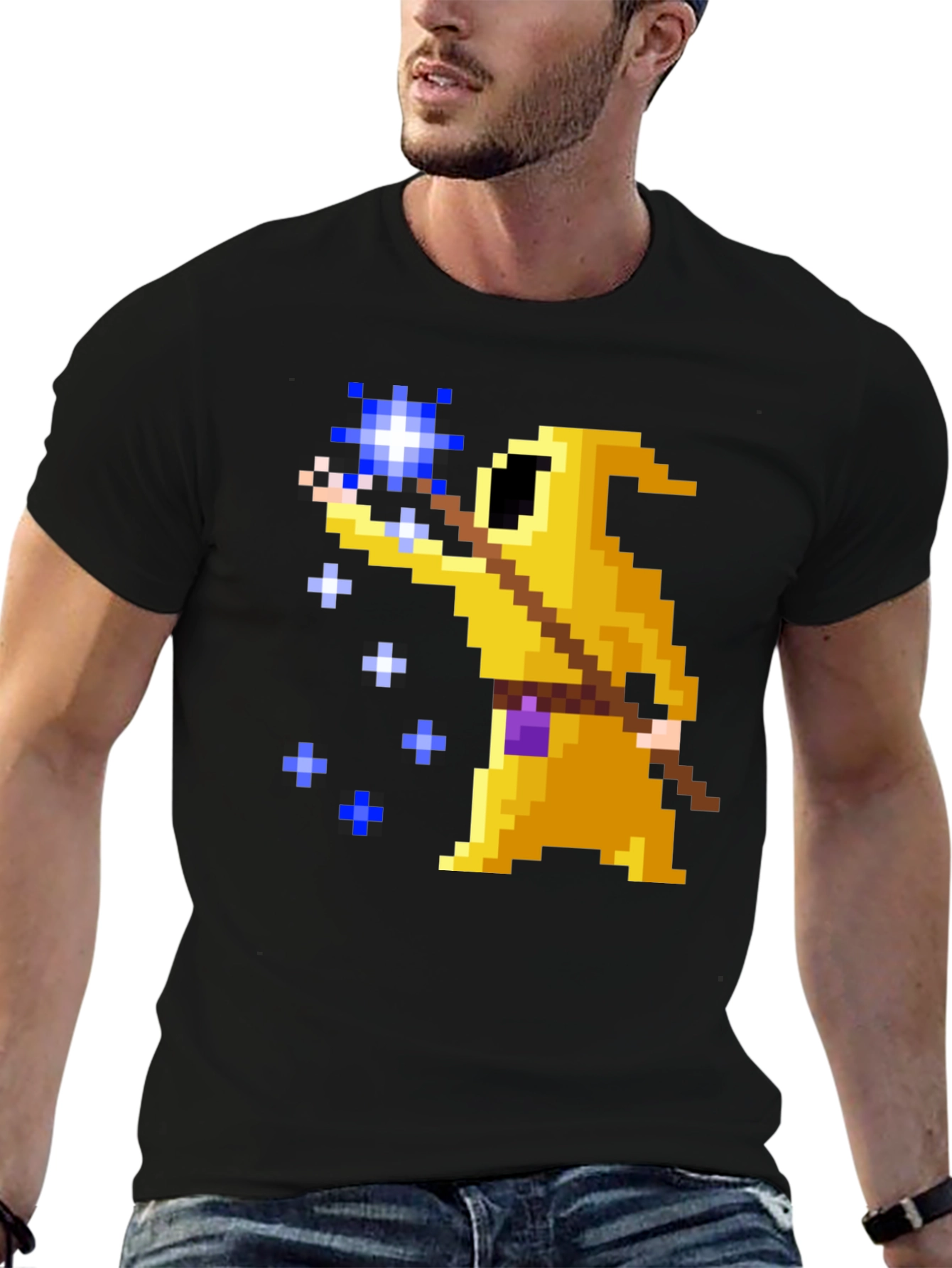 8-Bit Wizard Black T-Shirt