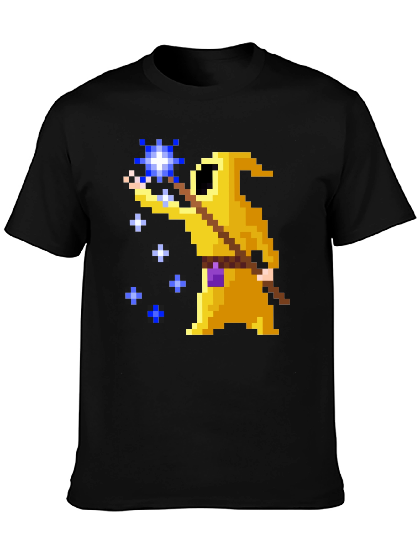 8-Bit Wizard Black T-Shirt