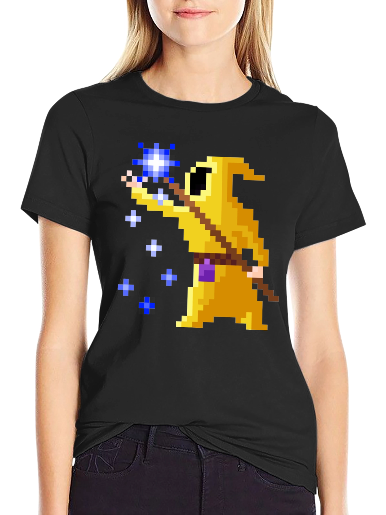 8-Bit Wizard Black T-Shirt
