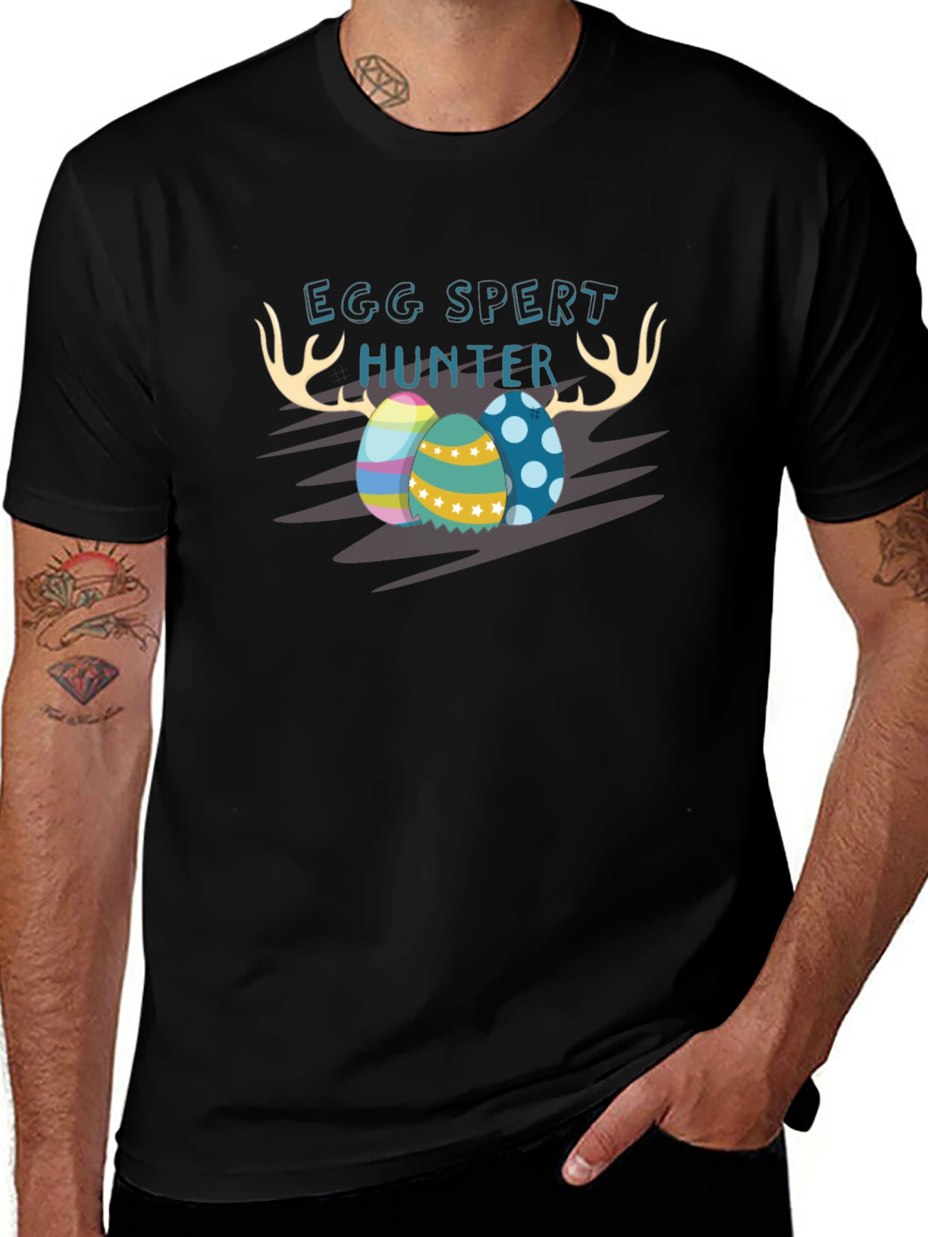 Egg-Spert Hunter Easter T-Shirt