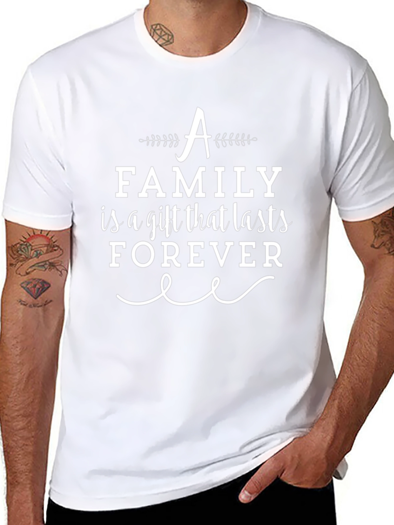 Family is Forever Graphic Tee - Black
