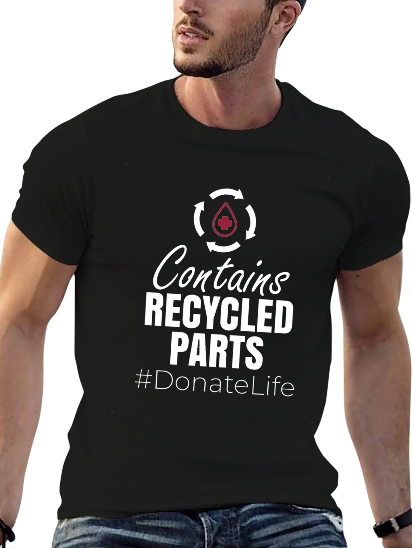 Contains Recycled Parts Donate Life T-Shirt