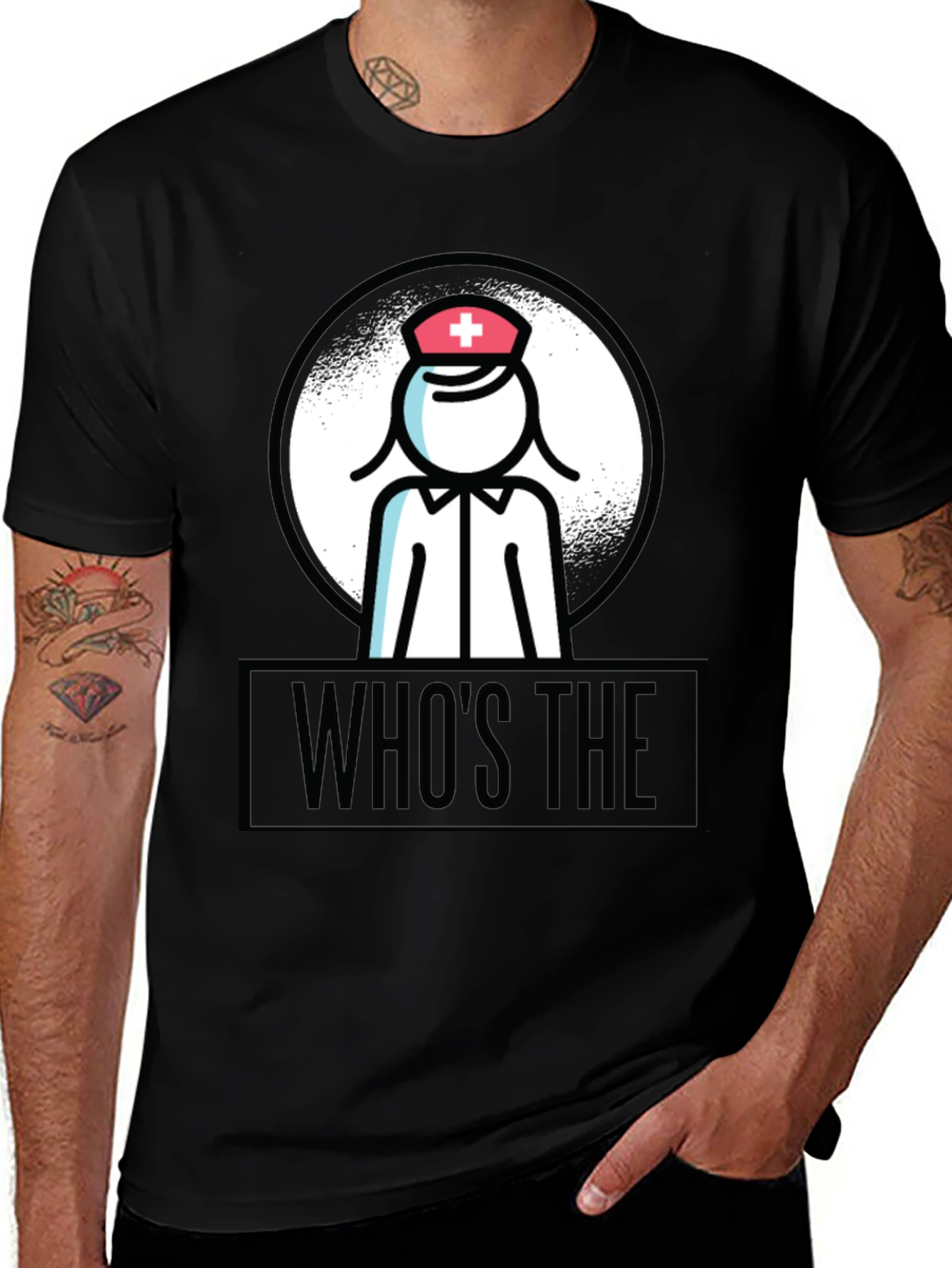 Whos The Nurse T-Shirt -  Fun Healthcare Apparel