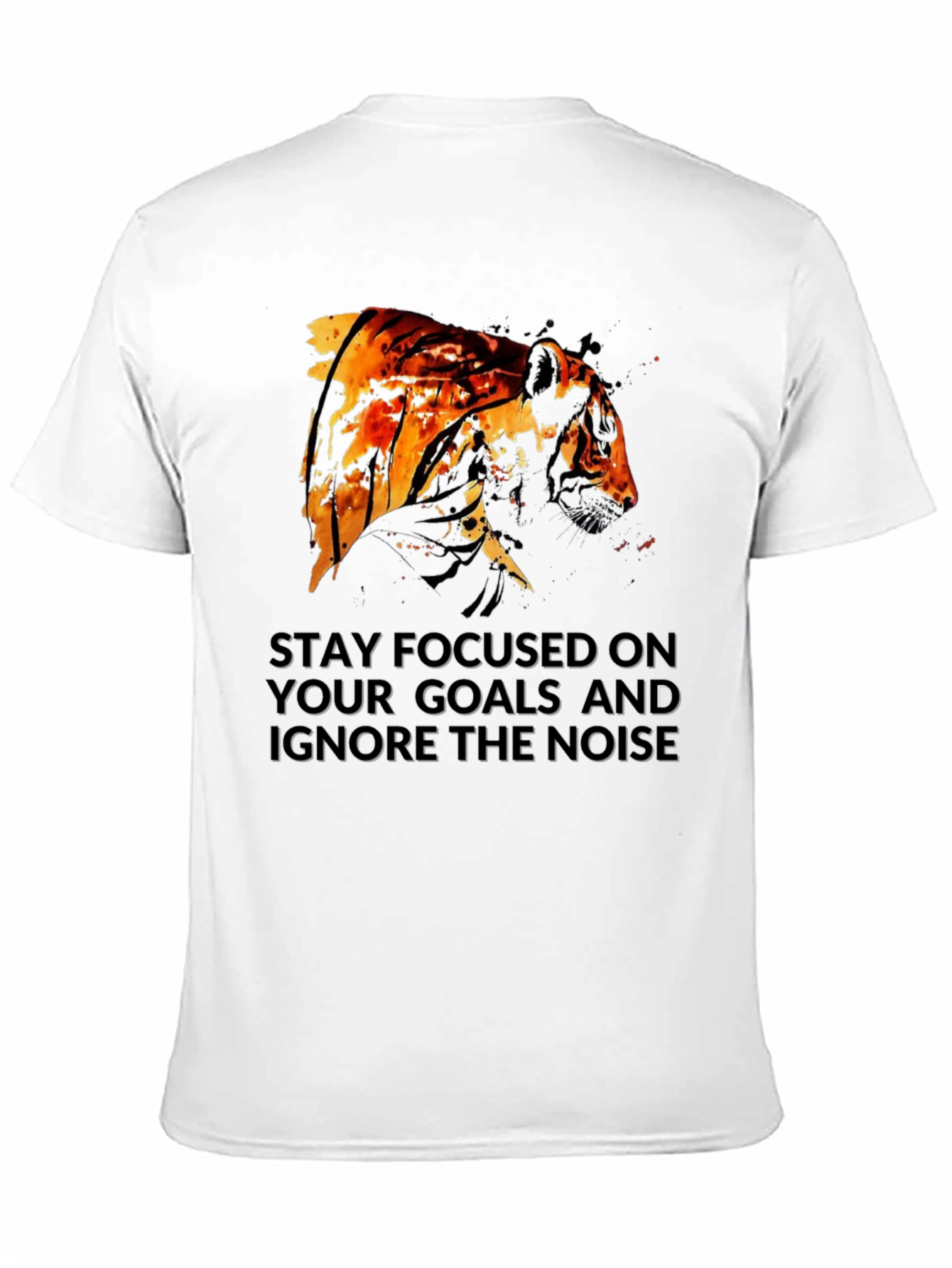 Tiger Focus Graphic T-Shirt - Stay Focused