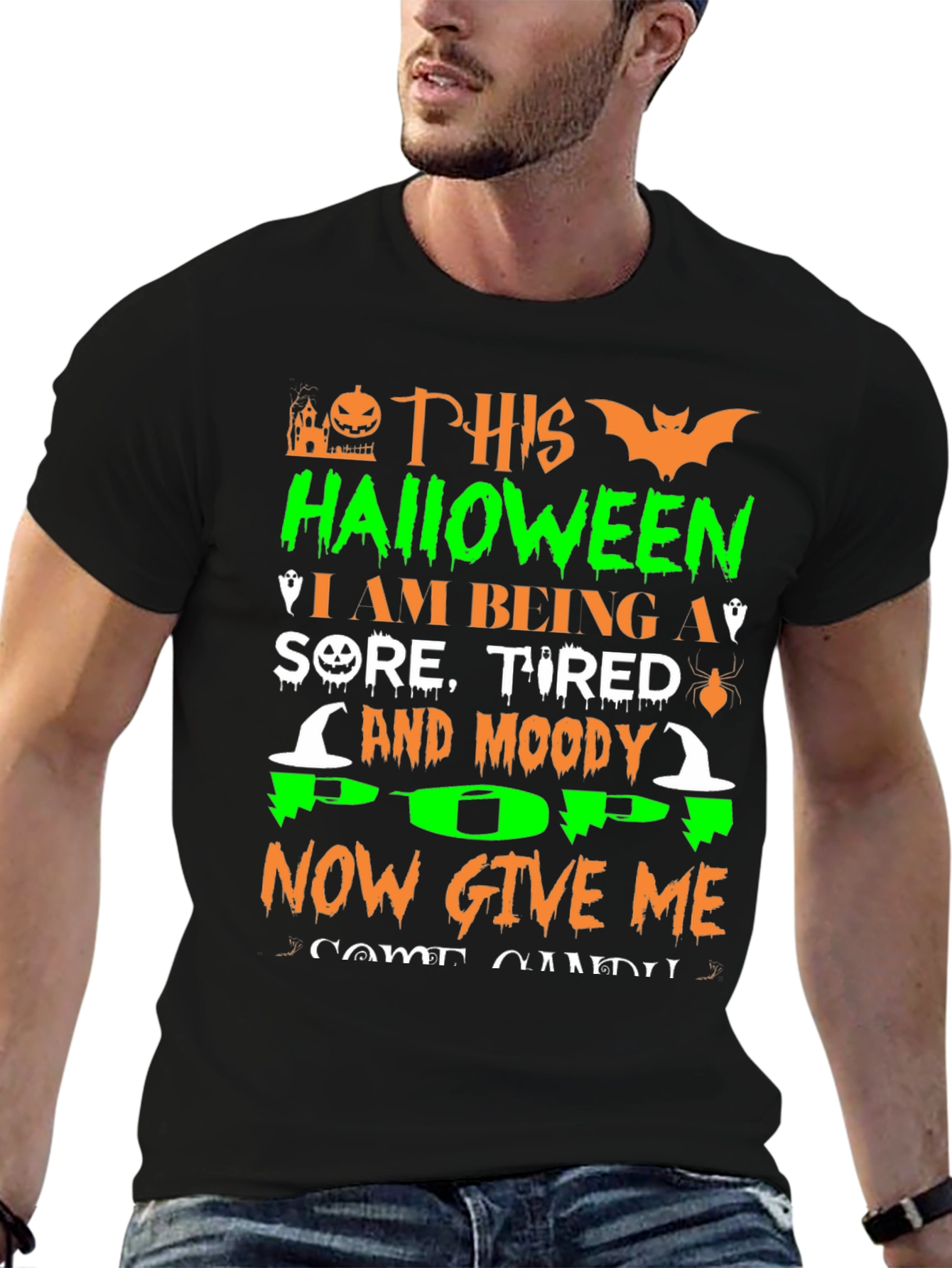 Halloween Sore Tired Moody Pop T-Shirt